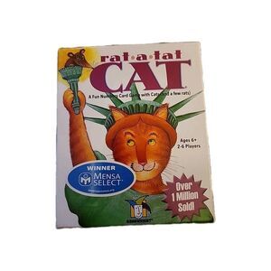 Brand New Rat-a-Tat Cat (Gamewright, 2003) Fun Numbers Card Game w/ Cats SEALED